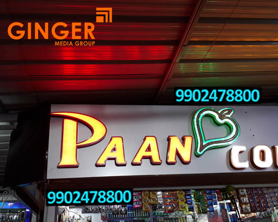 Glowing Signage Board in Bangalore