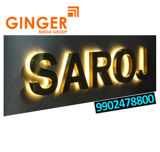 Glow Signage Board in Delhi for SAROJ