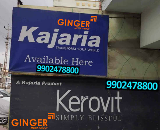 Non-Lit Boards Branding in Agra for Kajaria Brand