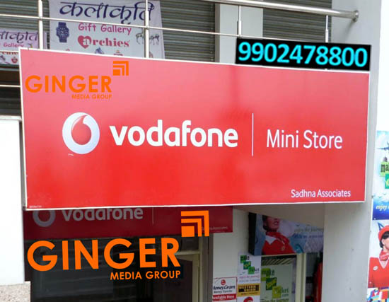 Non-Lit Boards Branding in Mumbai for Vodafone