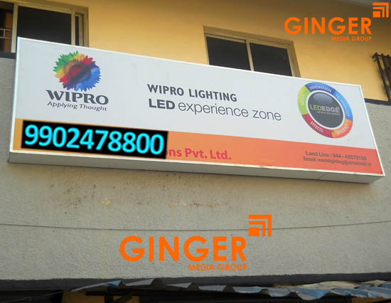 Non-Lit Boards Branding in Mumbai for Wipro Brand