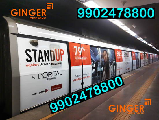 Metro Branding in Agra for L'OREAL Brand