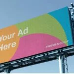 A blank billboard with wanted space