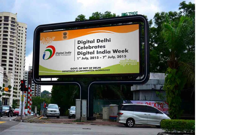A digital billboard 