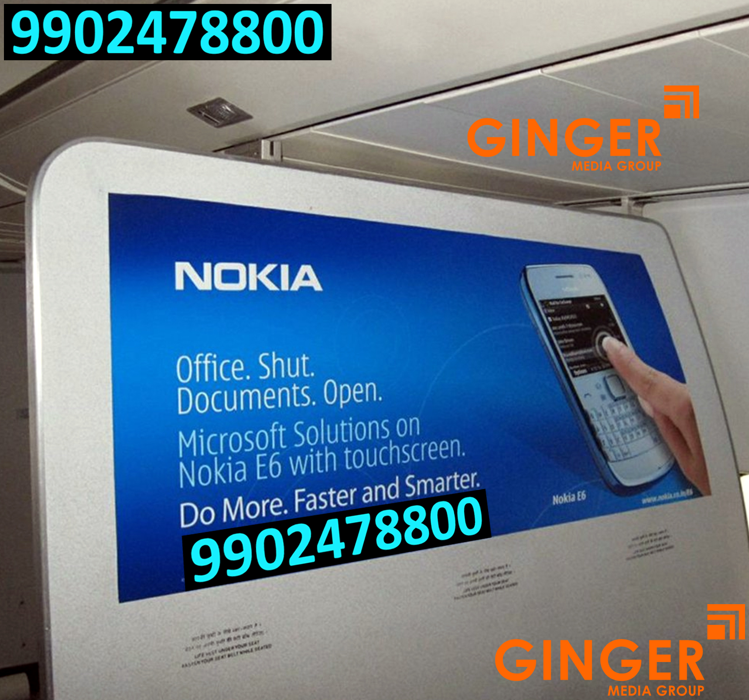 Airplane Advertising in India for Nokia