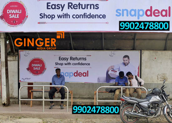 Bus Shelter Advertising in Kolkata for snapdeal