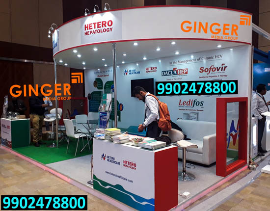 Exhibition Stalls Advertising in India for Hetero Hepatology