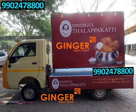 Mobile Van Advertising in Agra for Dindigul Thalappakatti