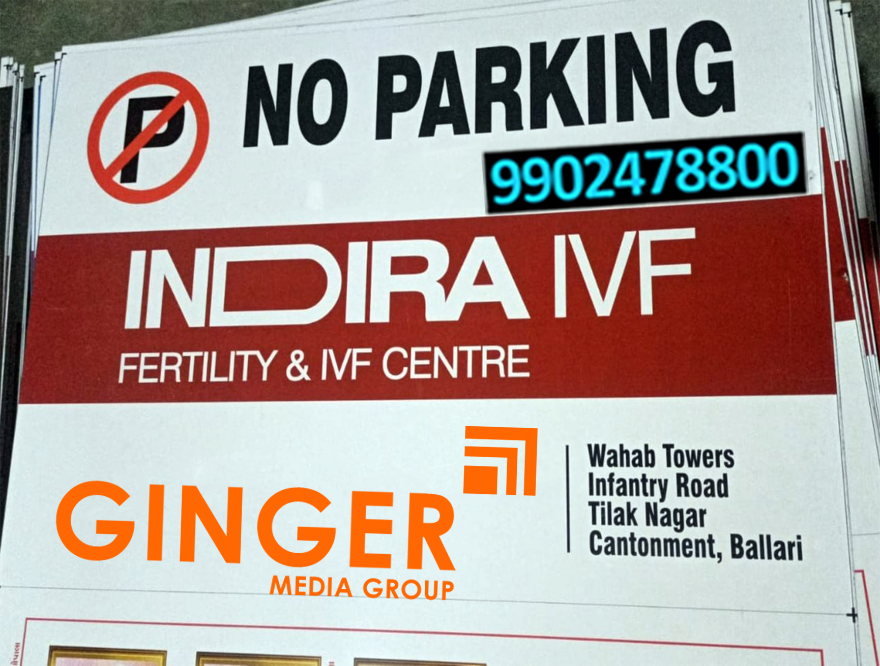 No Parking Board in Jaipur