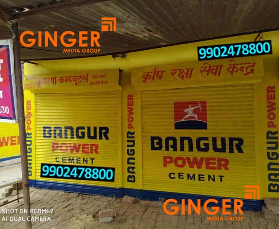 Shop Shutter Painting in Mumbai for Bangur Power Cement