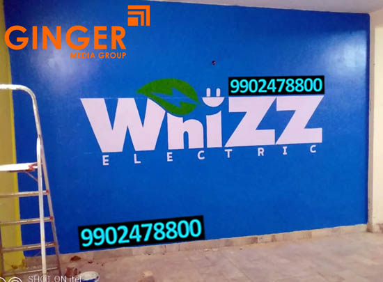 Wall Painting Advertising in Delhi, Noida, Faridabad, Ghaziabad and Gurgaon for Whizz Electric