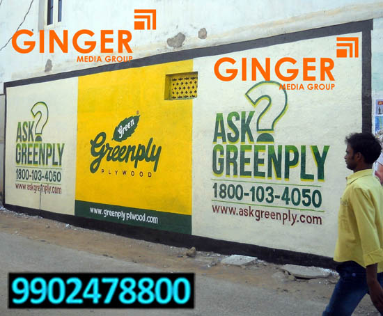 Wall Painting Branding in Kolkata for Greenply