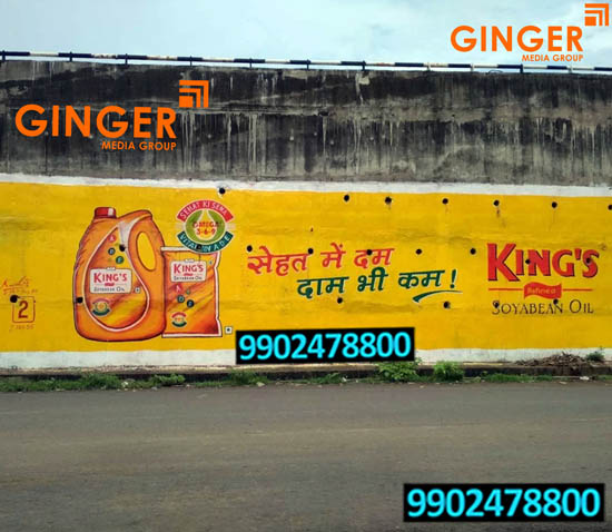 Wall Painting in Lucknow for King's Soyabean Oil