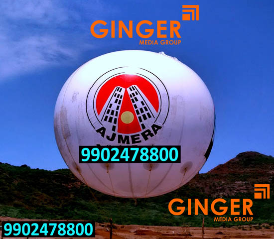 Balloon Advertising in Jaipur for Ajmera brand