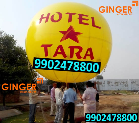 Balloon Advertising in Jaipur for Hotel Tara