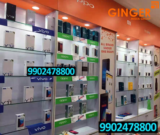 In Shop Branding in Bangalore for oppo brand