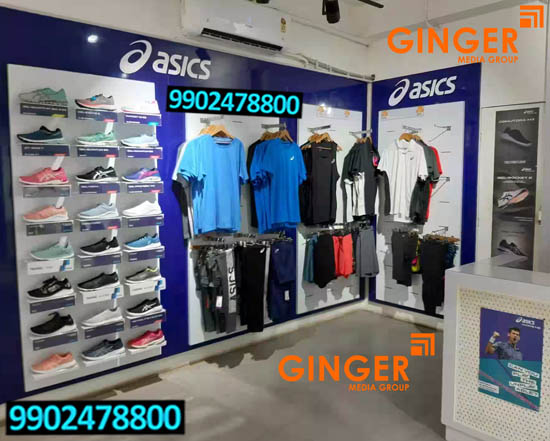 In Shop Branding in Pune for asics brand