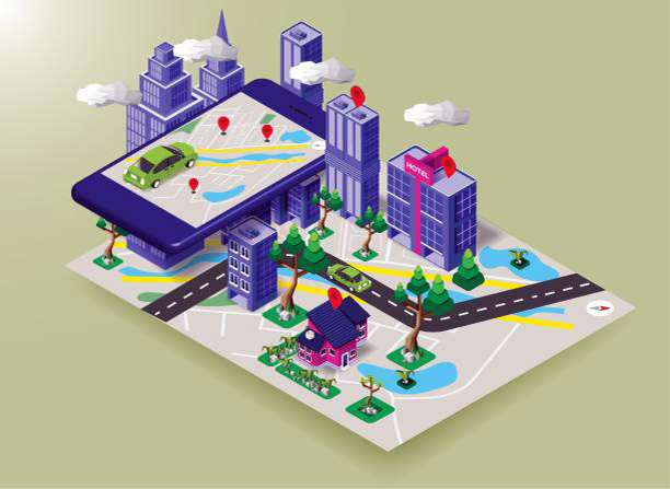 Different target locations selected for billboard branding.