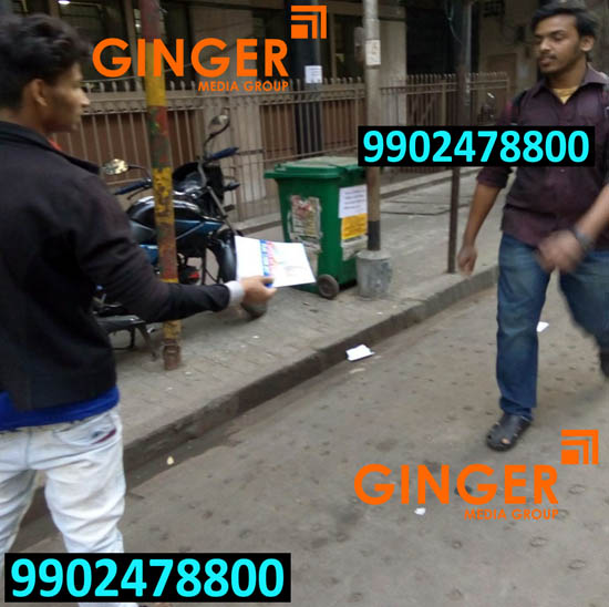 Pamphlet distribution in Jaipur