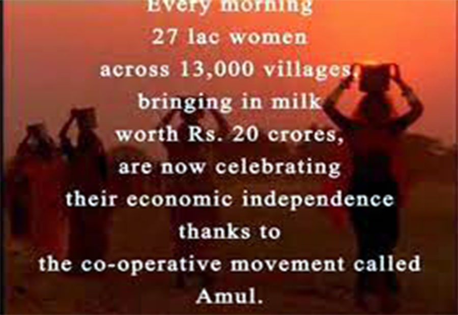 A snap from the very popular Amul jingle “Mero gaam katha parey”