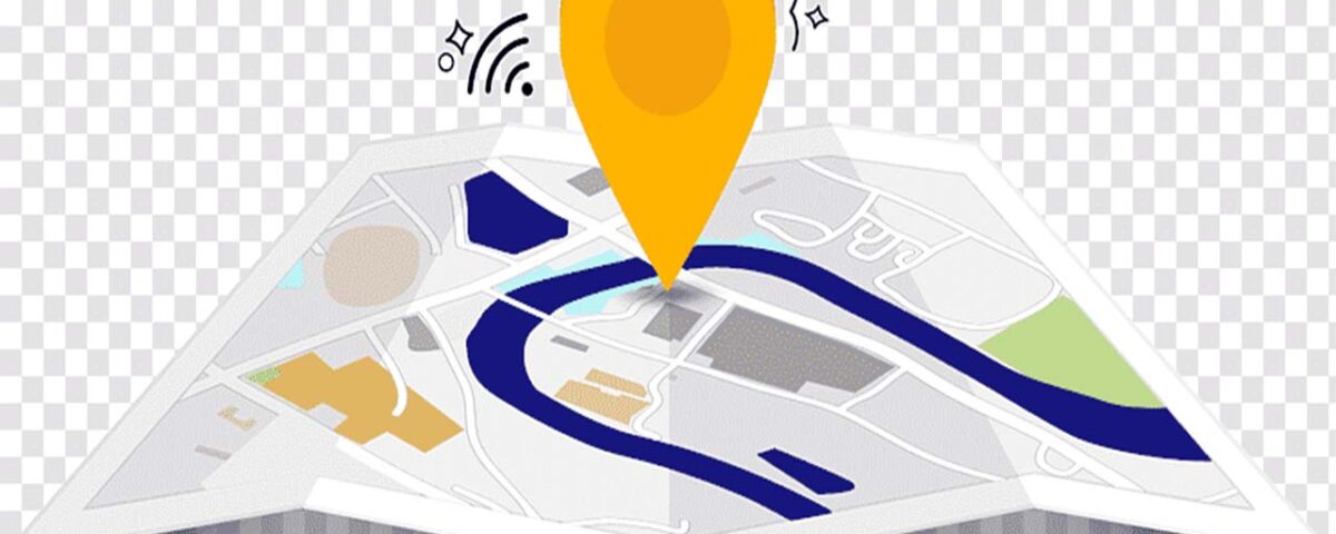 A location pointer on a map.