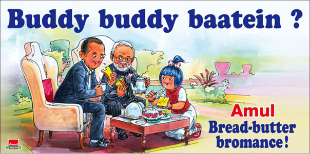Newspaper Advertising done by Amul “Iconic cartoon character