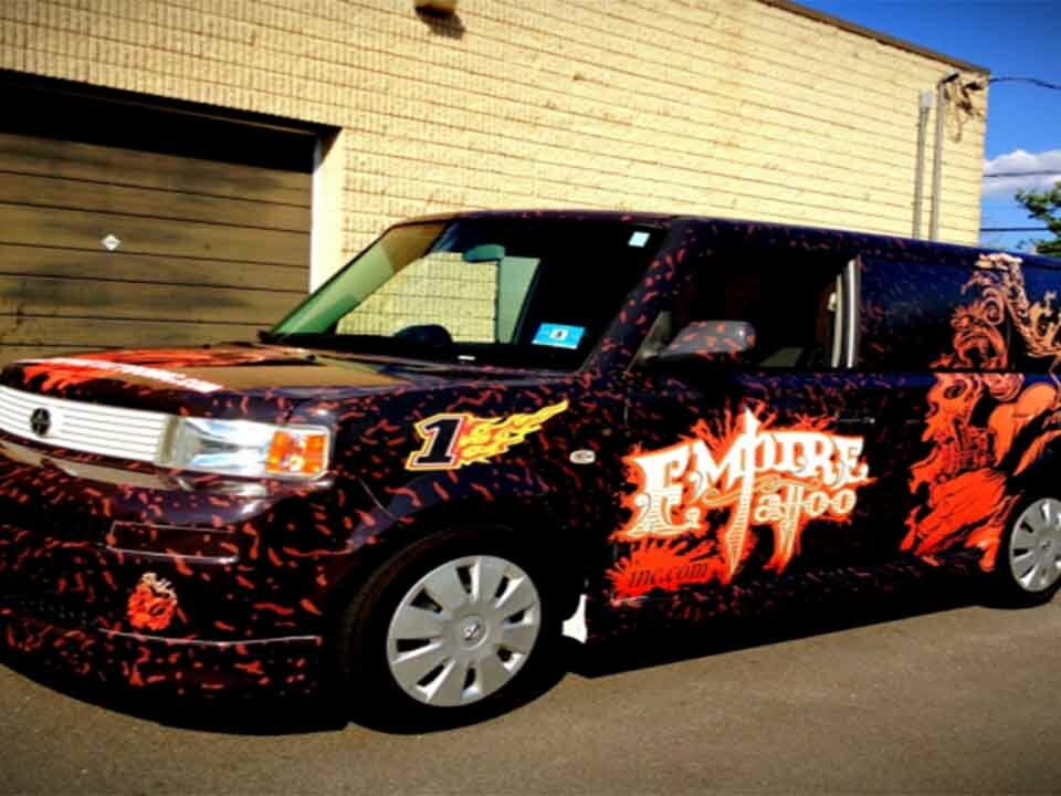 Full cab wrap Advertising