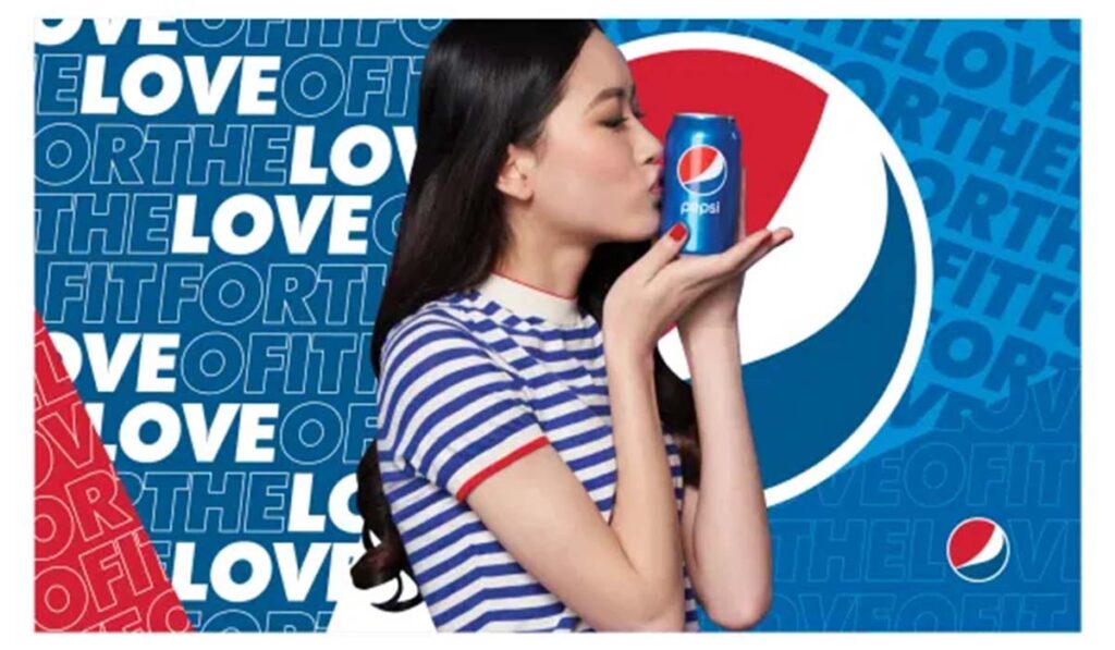 Pepsi Commercial advertisement images in the market
