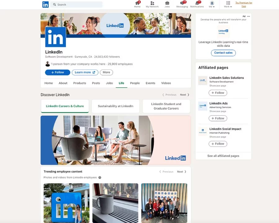 LinkedIn Homepage Graphic