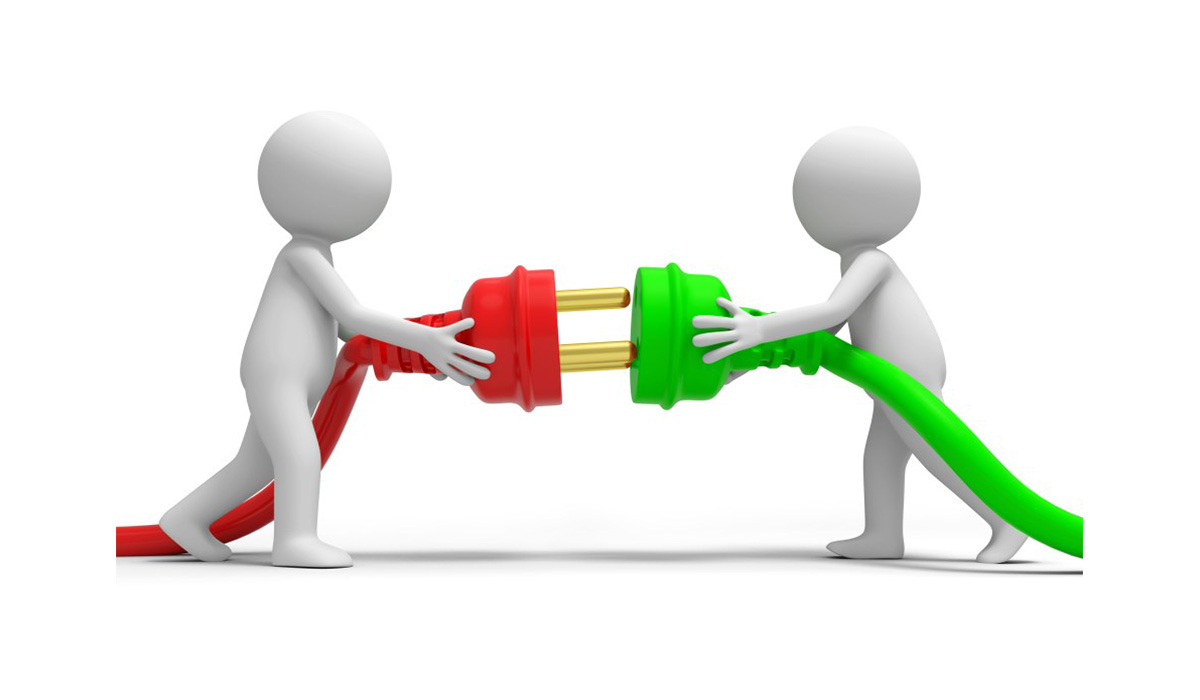 Three people and a web of various emotions expressing emojis.