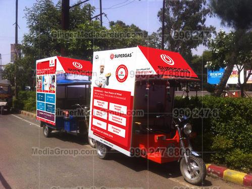 Ideal number of Auto rickshaw advertising done by top brands