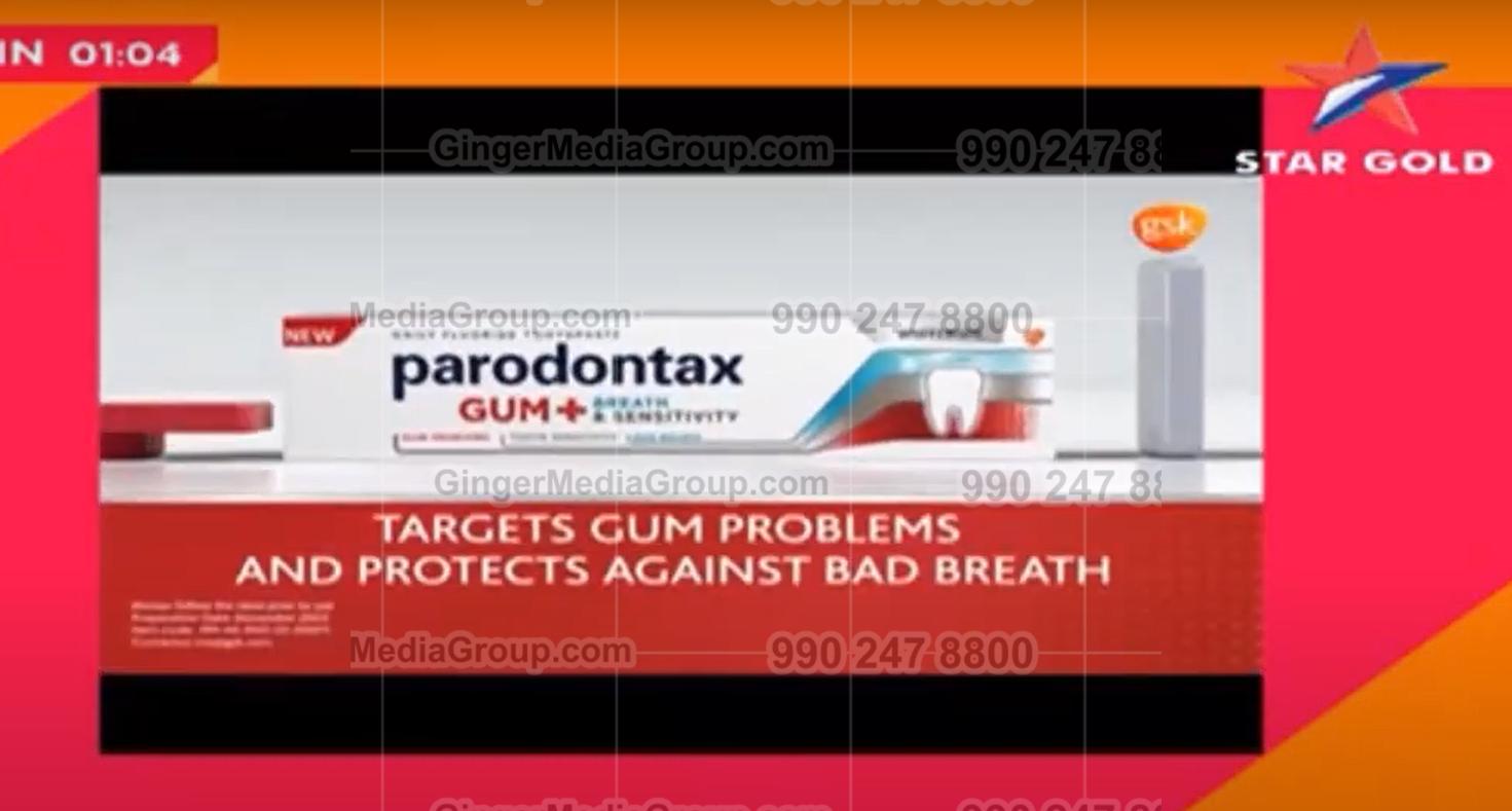 Paradontex Advertising in Star Gold HD TV