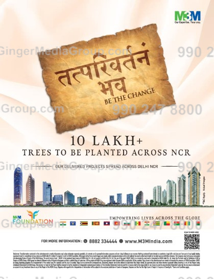 M3M Advertising in Indigo Hello 6E Magazine