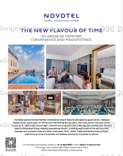 Novotel Advertising in Indigo Hello 6E Magazine